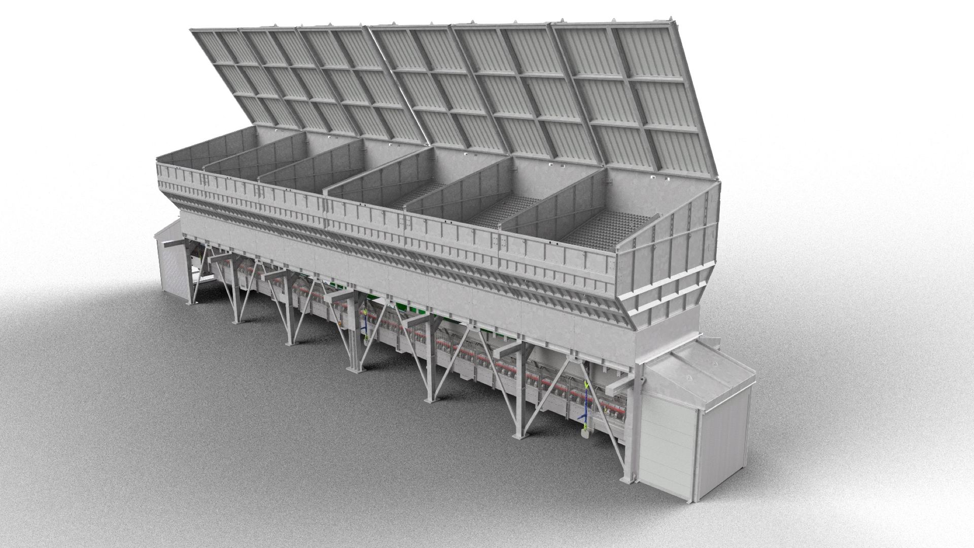 A NISBAU in-line aggregate bin as engineering geometry