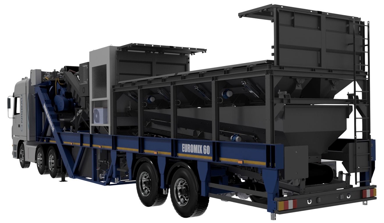 A studio render of the wheel-mobile NISBAU EUROMIX 60 chassis