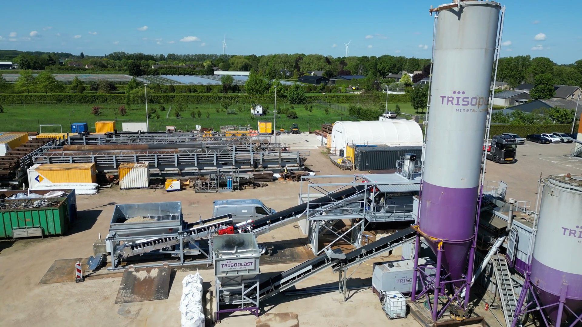 A NISBAU polymer dosing plant in operation