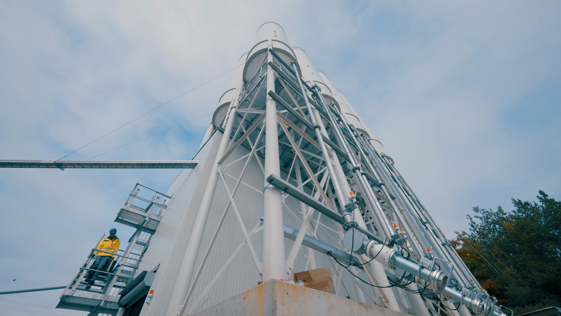 A NISBAU tower plant on site