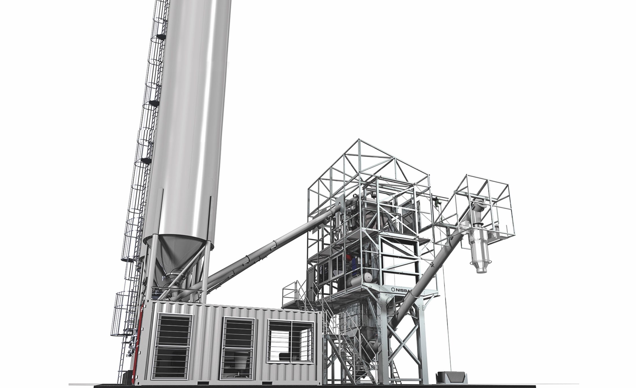 NISBAU dry-mix and binder plant