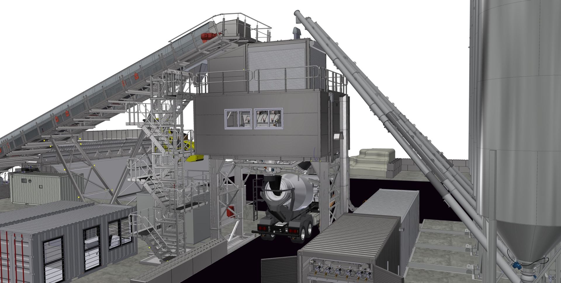 NISBAU Performance render with its key systems marked